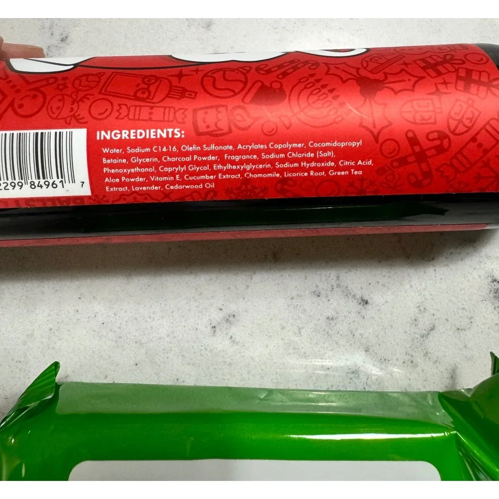 Men's Christmas themed stocking stuffer ball wash shart wipes humor gag‎ gift